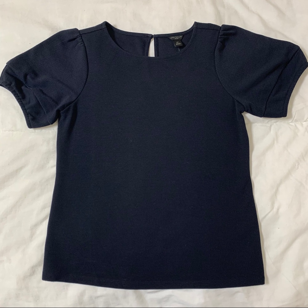 Ann Taylor Shoulder Puff Top